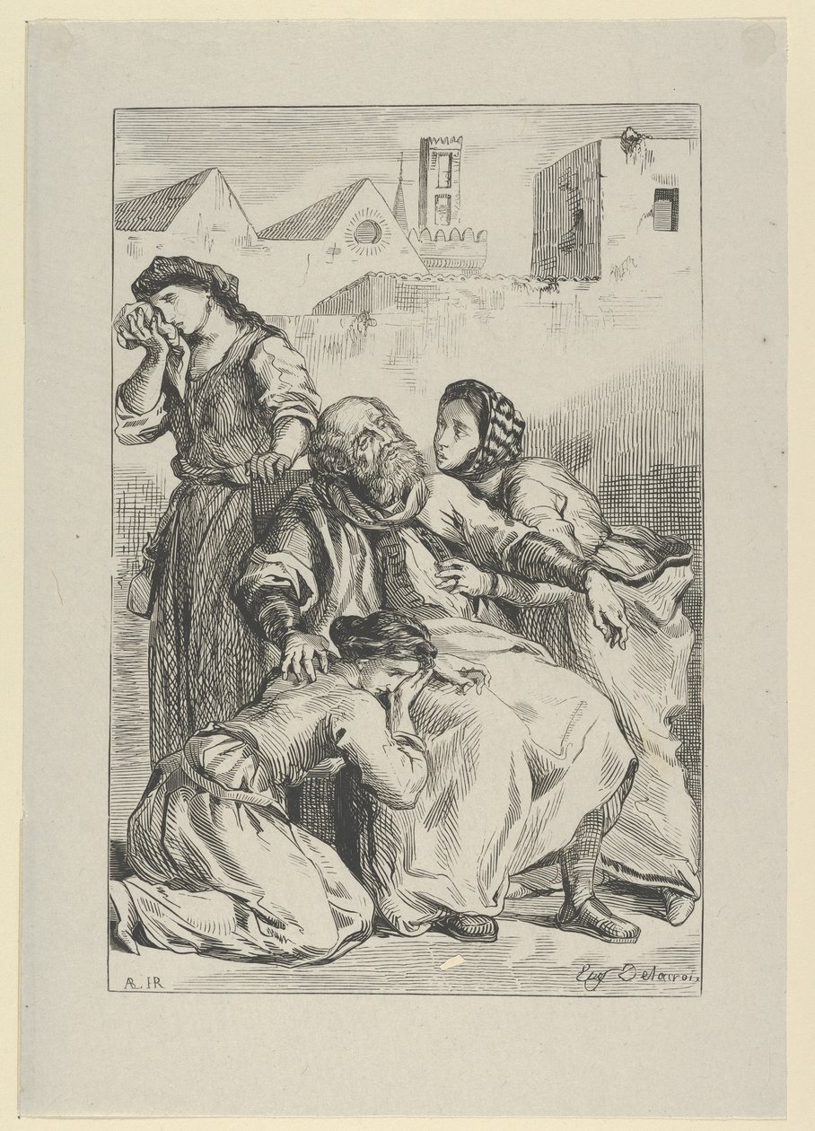 Śmierć Goetza von Berlichingen, 1845., 1845. autorstwa Eugène Delacroix