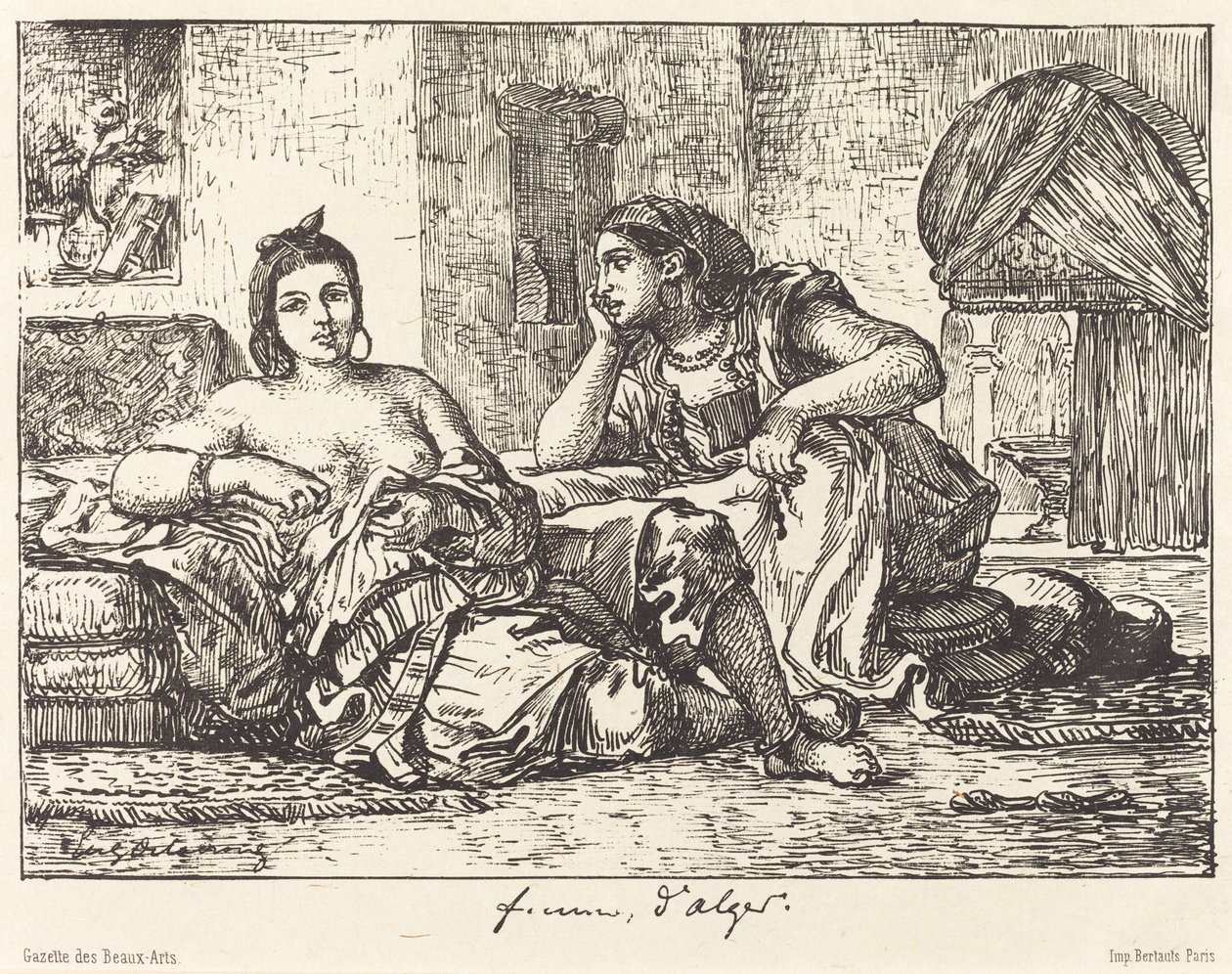 Kobiety z Algieru, 1833. autorstwa Eugène Delacroix