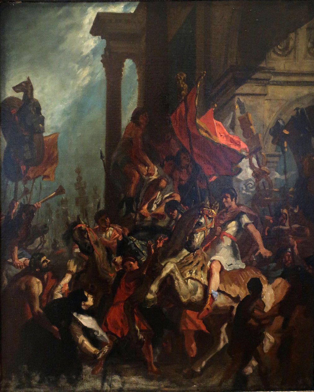 Francuski:  La justice de Trajan Sprawiedliwość Trajana autorstwa Eugène Delacroix