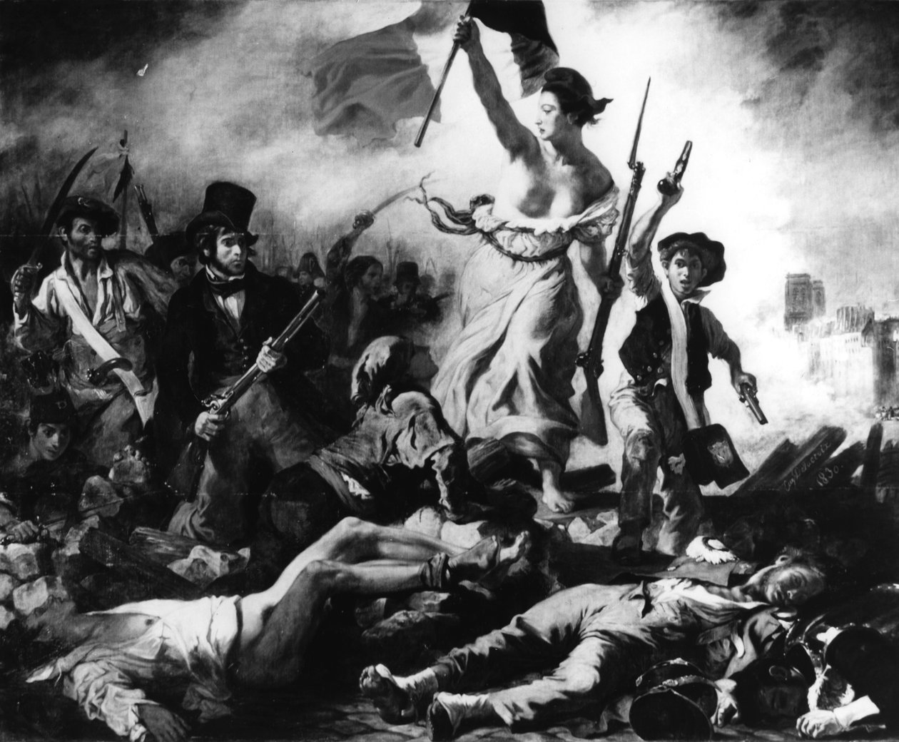 „Wolność prowadząca lud”, 28 lipca 1830 r. autorstwa Eugène Delacroix