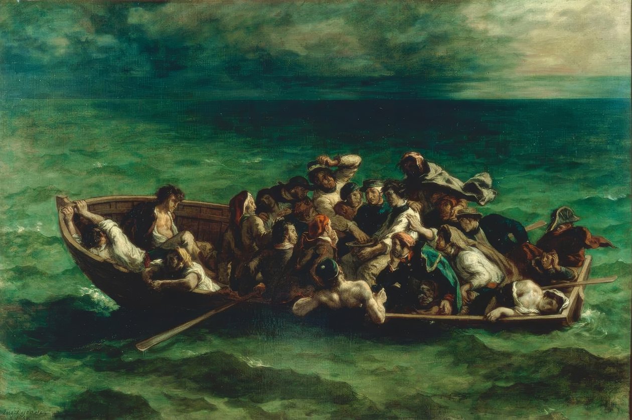 Wrak Don Juana autorstwa Ferdinand Victor Eugene Delacroix