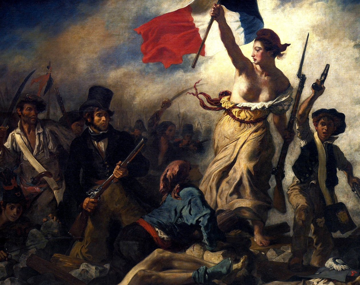 Wolność przewodząca ludziom autorstwa Eugène Delacroix