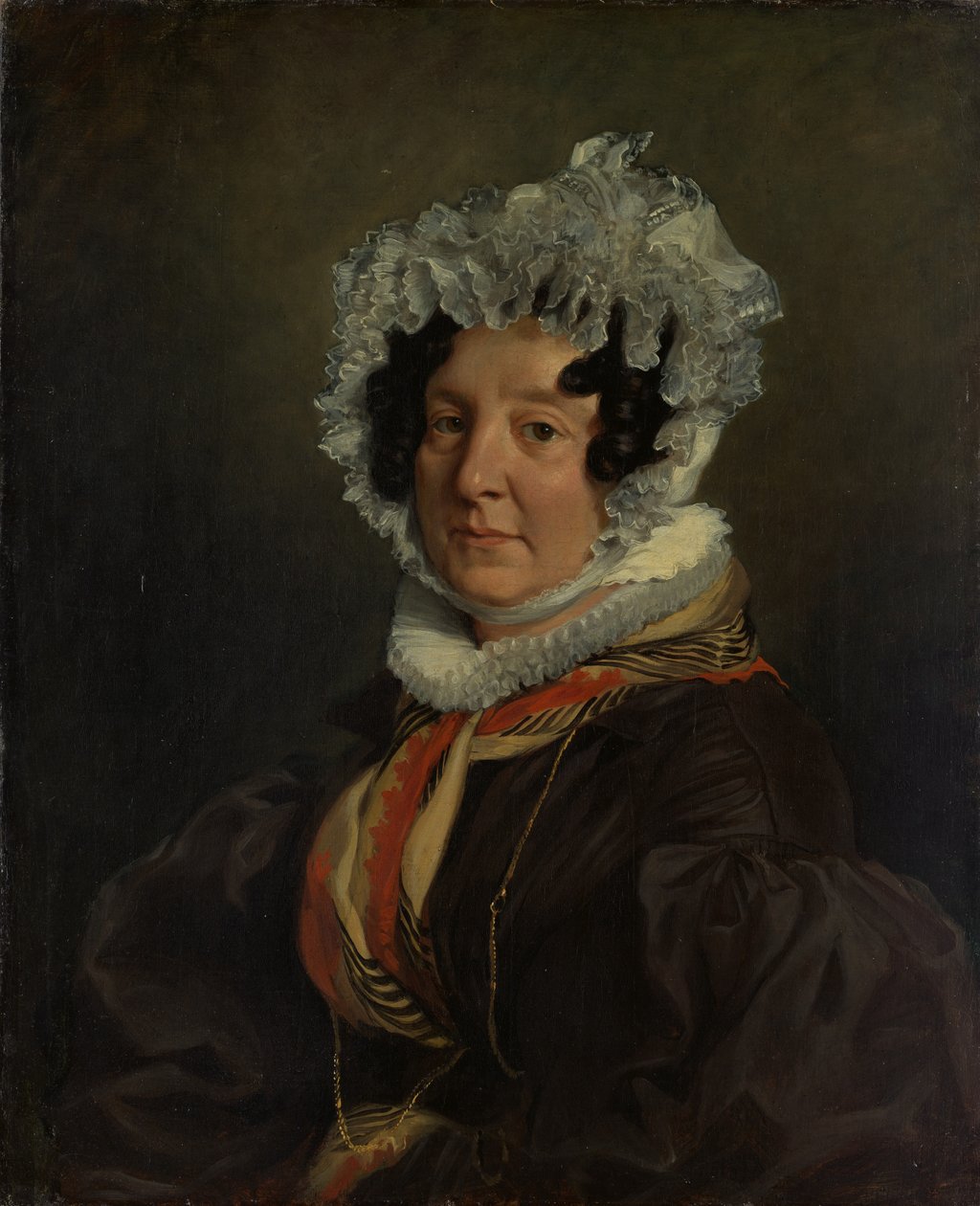 Madame Henri Francois Riesener Felicite Longrois, 1786-1847, 1835. autorstwa Ferdinand Victor Eugene Delacroix