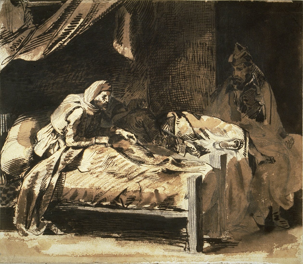 Szpital wojskowy autorstwa Eugène Delacroix
