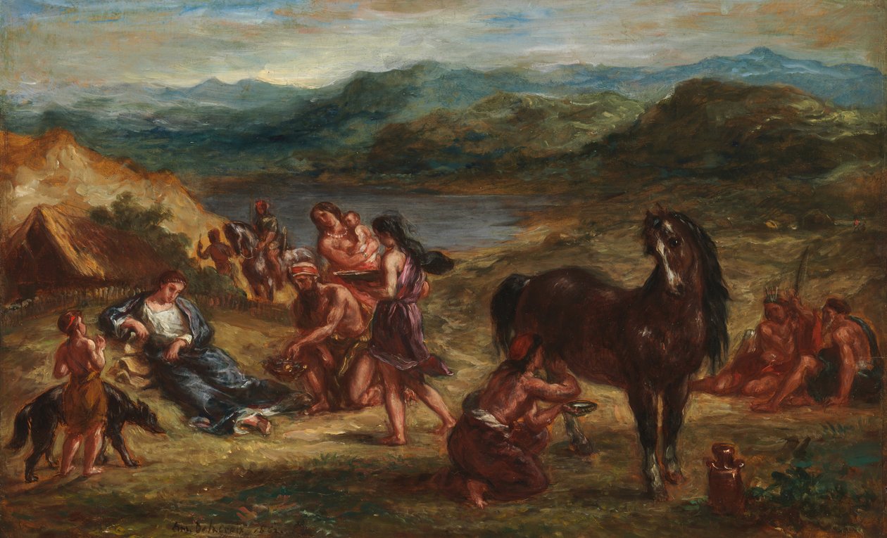 Owidiusz wśród Scytów, 1862. autorstwa Ferdinand Victor Eugene Delacroix