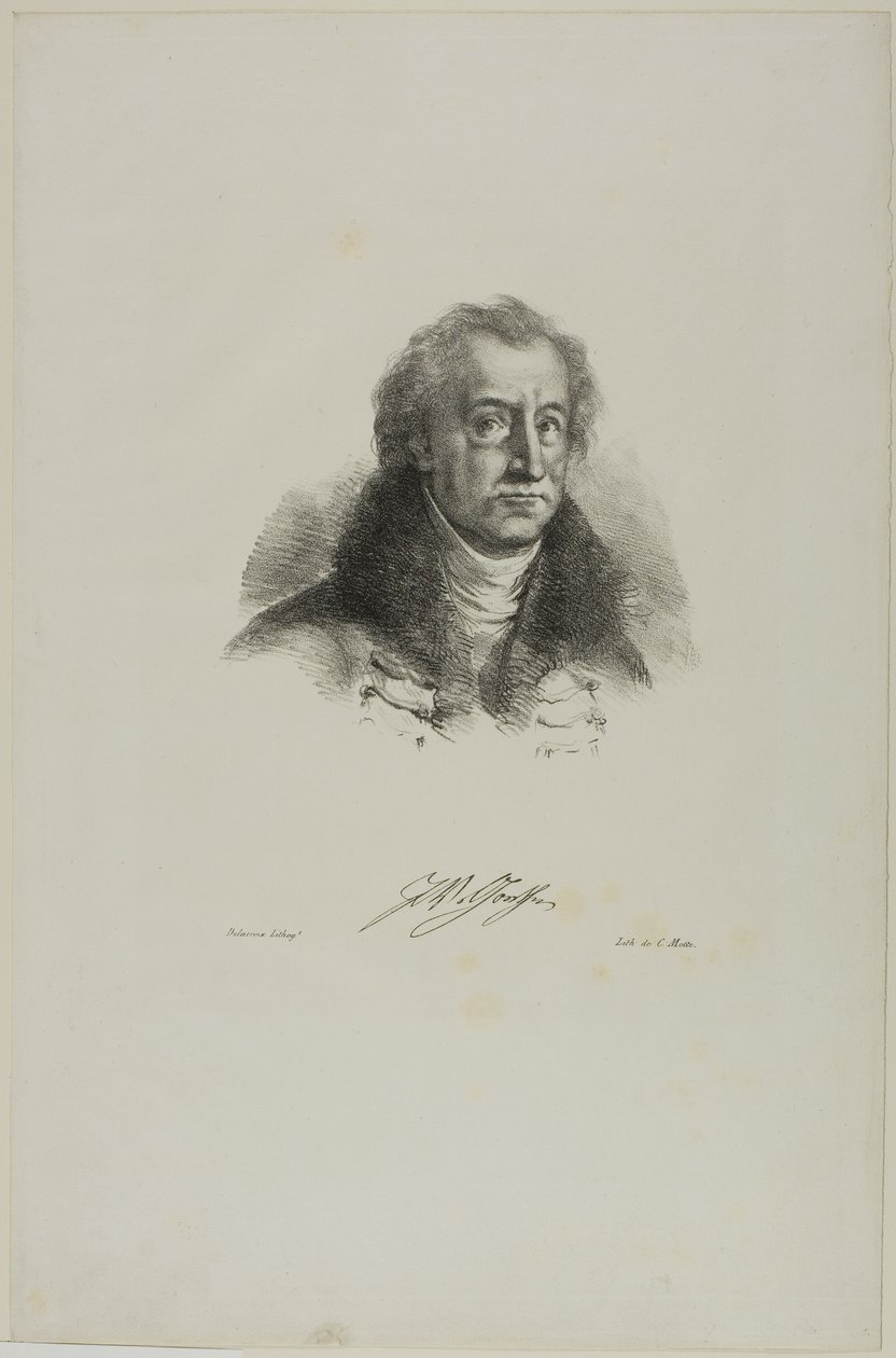 Portret Goethego z Fausta autorstwa Eugène Delacroix