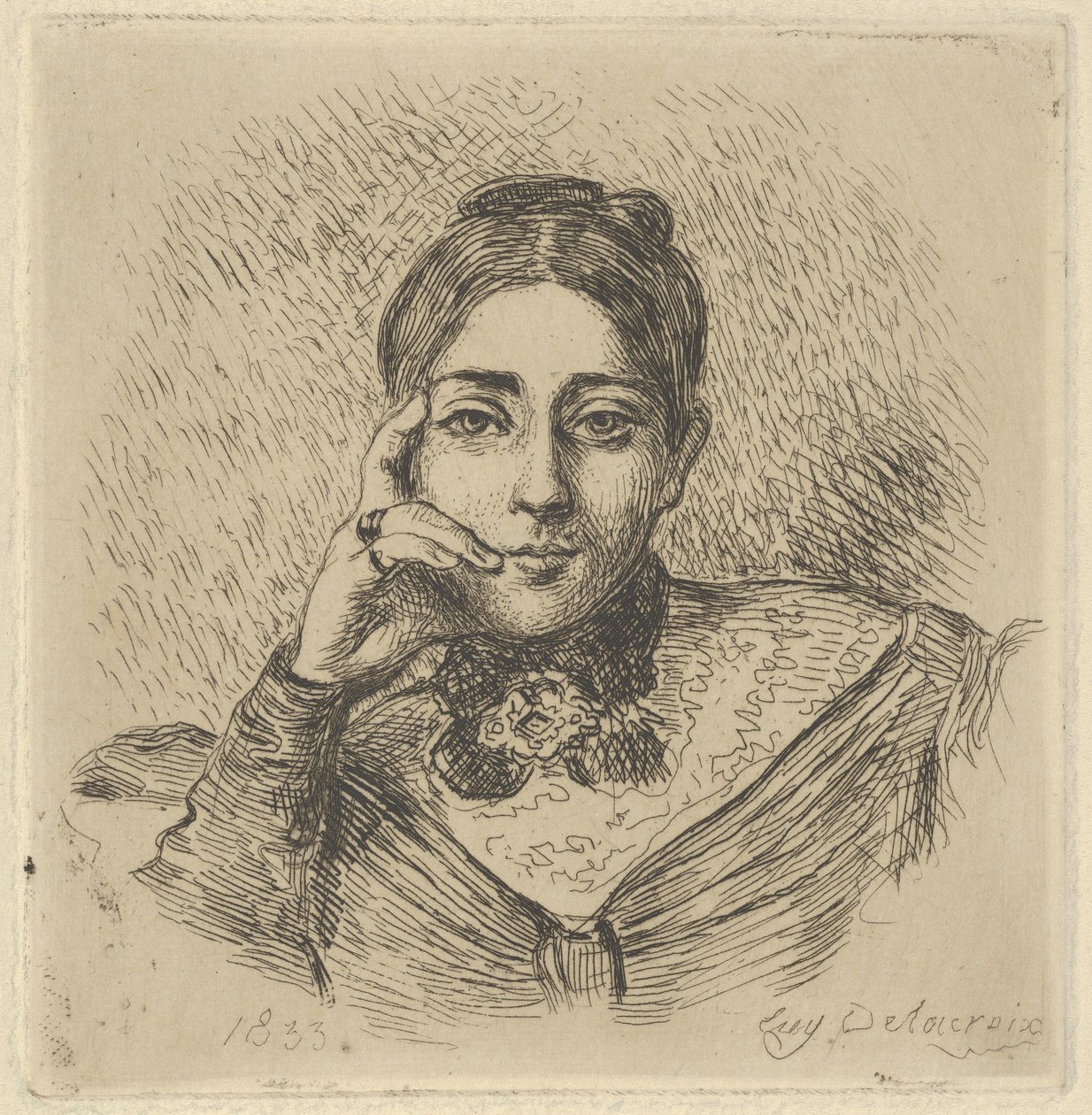 Portret madame Fryderyk Villot, 1833., 1833. autorstwa Eugène Delacroix