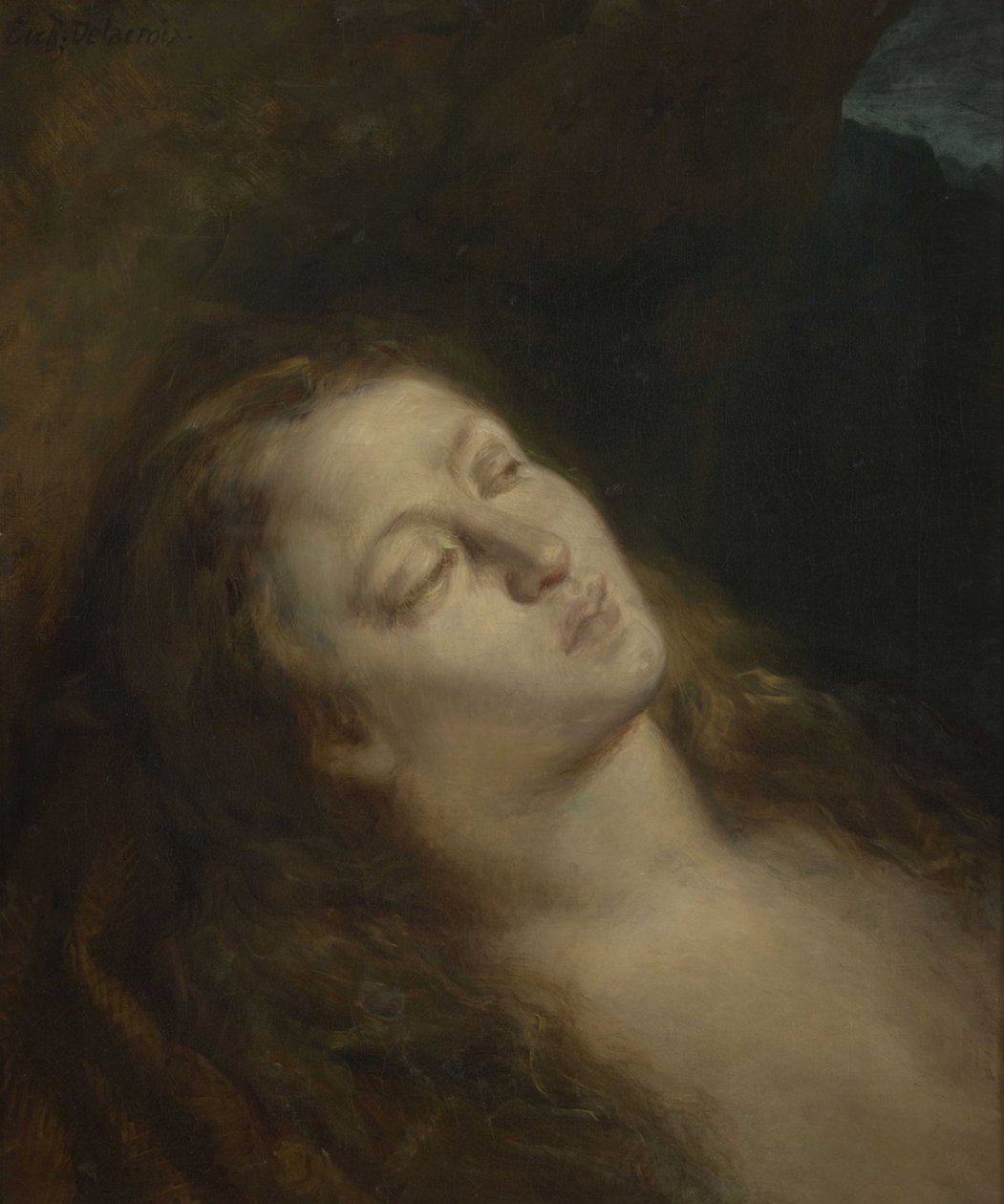 Święta Maria Magdalena na pustyni, 1845. autorstwa Eugène Delacroix