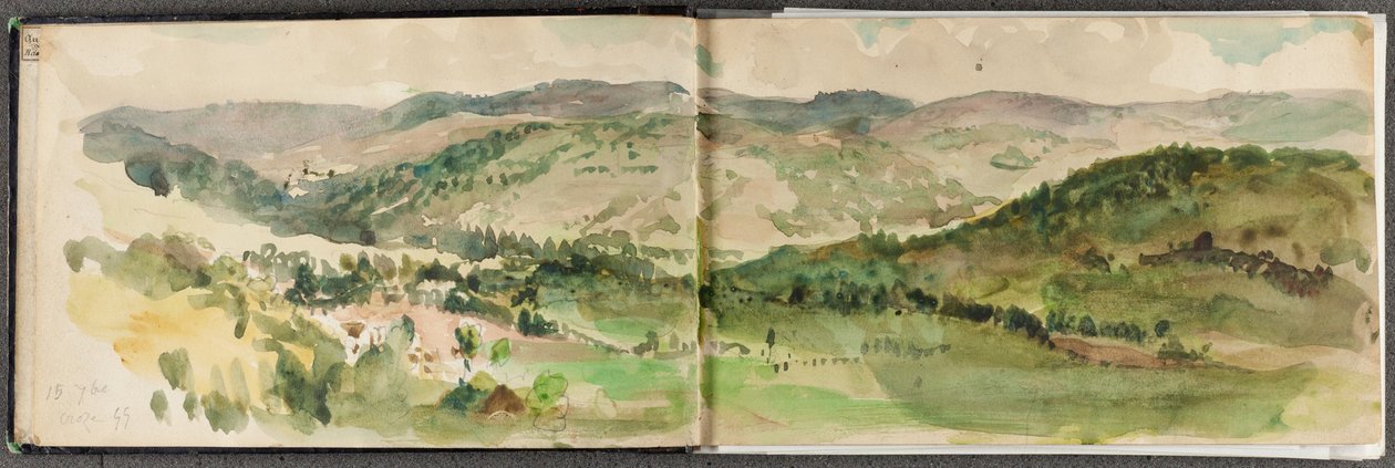 Szkicownik z podróży artysty do Niemiec autorstwa Eugène Delacroix