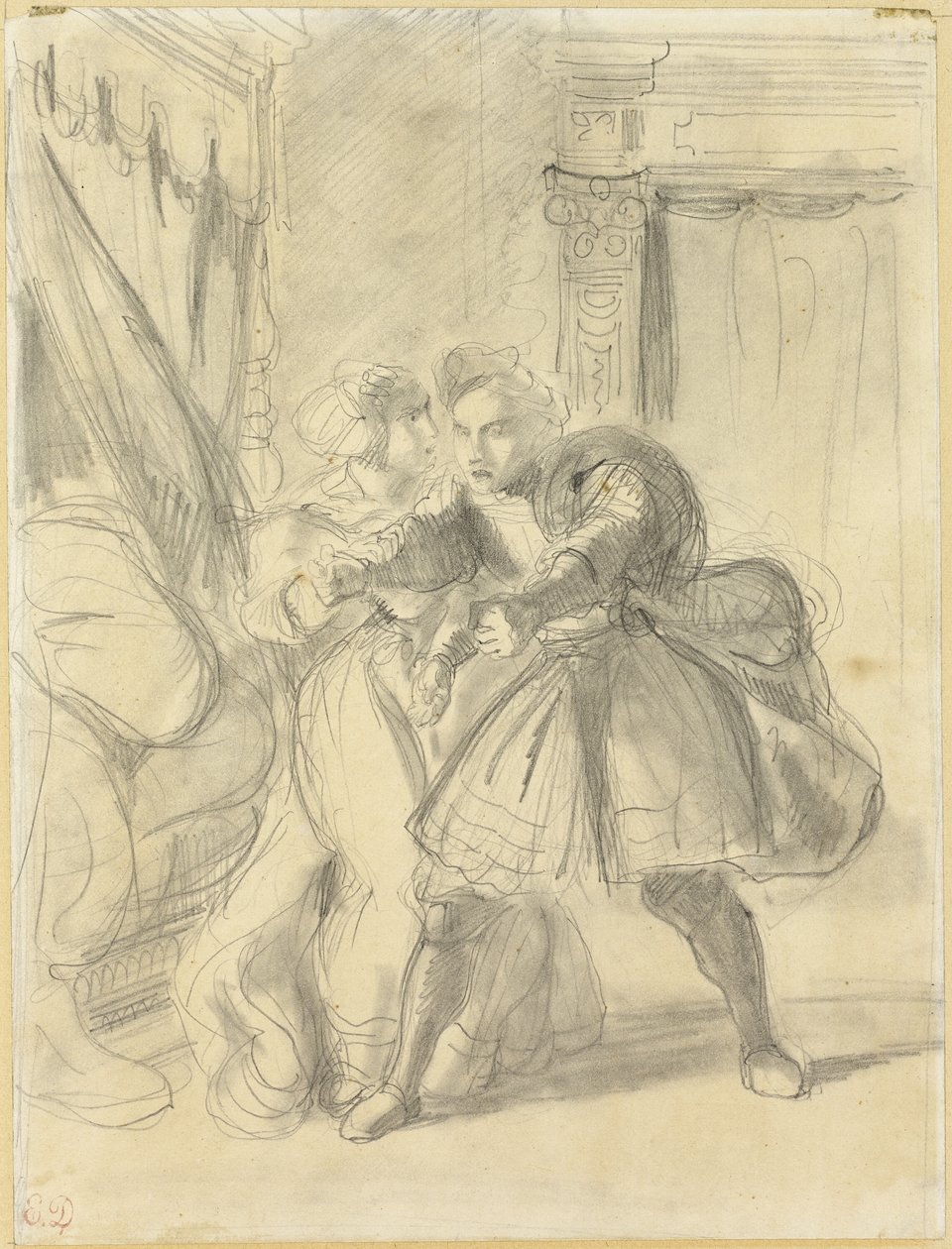 Nauka autorstwa Eugène Delacroix