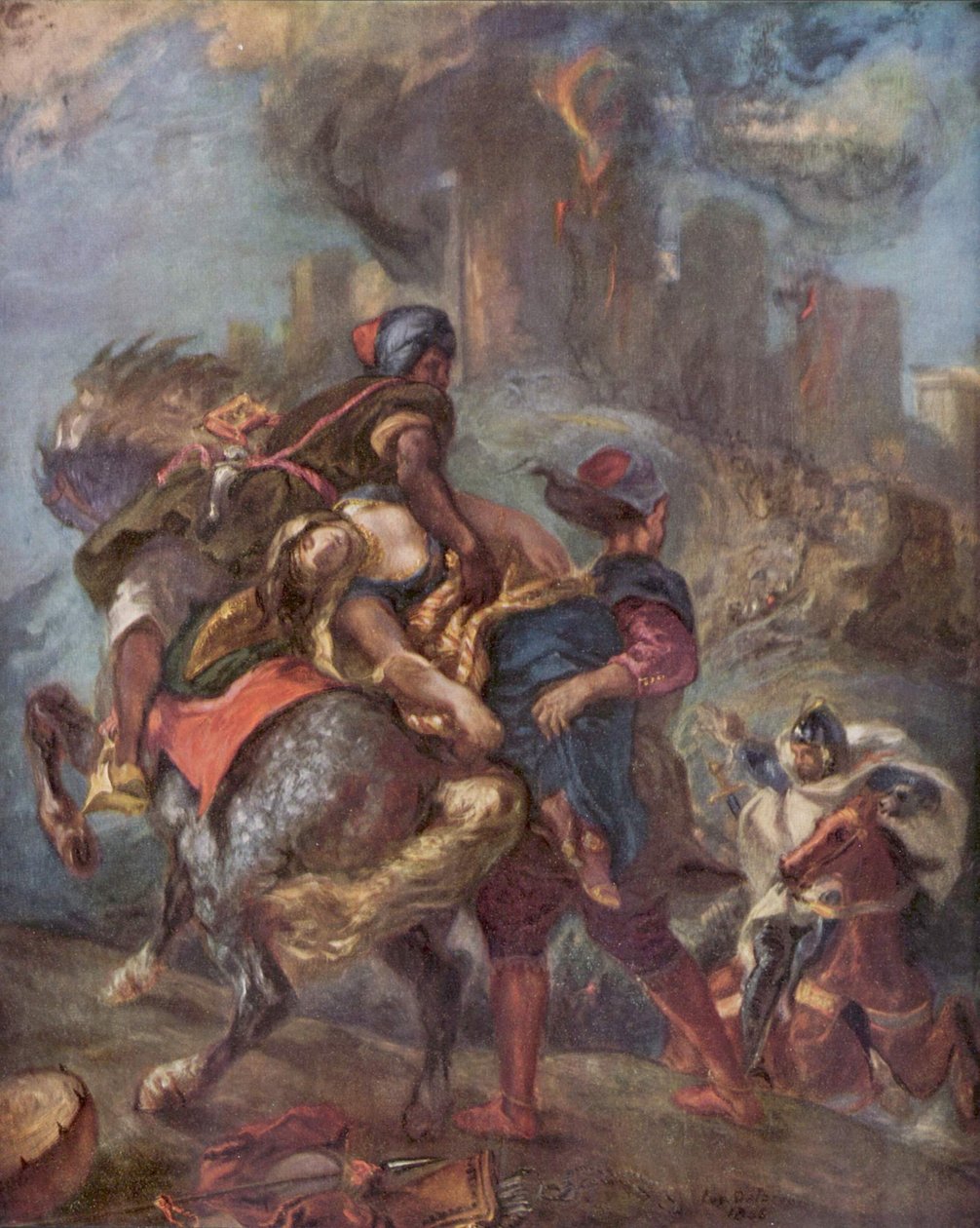 Uprowadzenie Rebeki autorstwa Eugène Delacroix