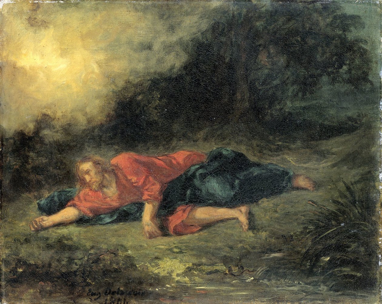 Agonia w ogrodzie autorstwa Eugène Delacroix