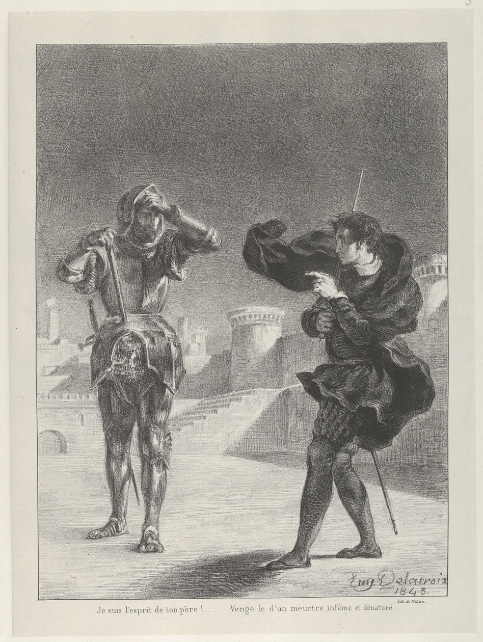 Duch na tarasie, 1843., 1843. autorstwa Eugène Delacroix