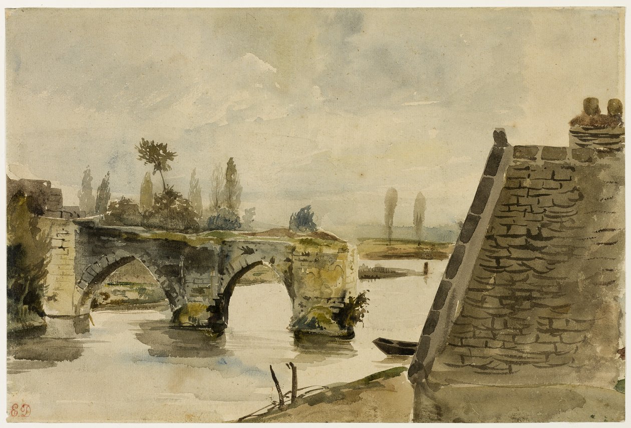 Stary Most w Nantes autorstwa Eugène Delacroix