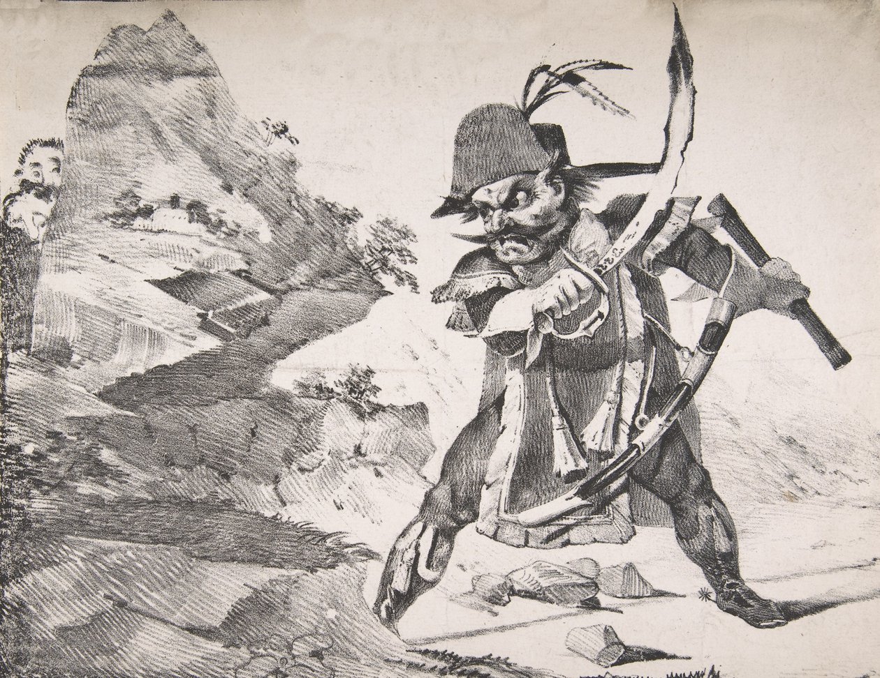 Uważaj na tył! ! ! !, 1822., 1822. autorstwa Eugène Delacroix
