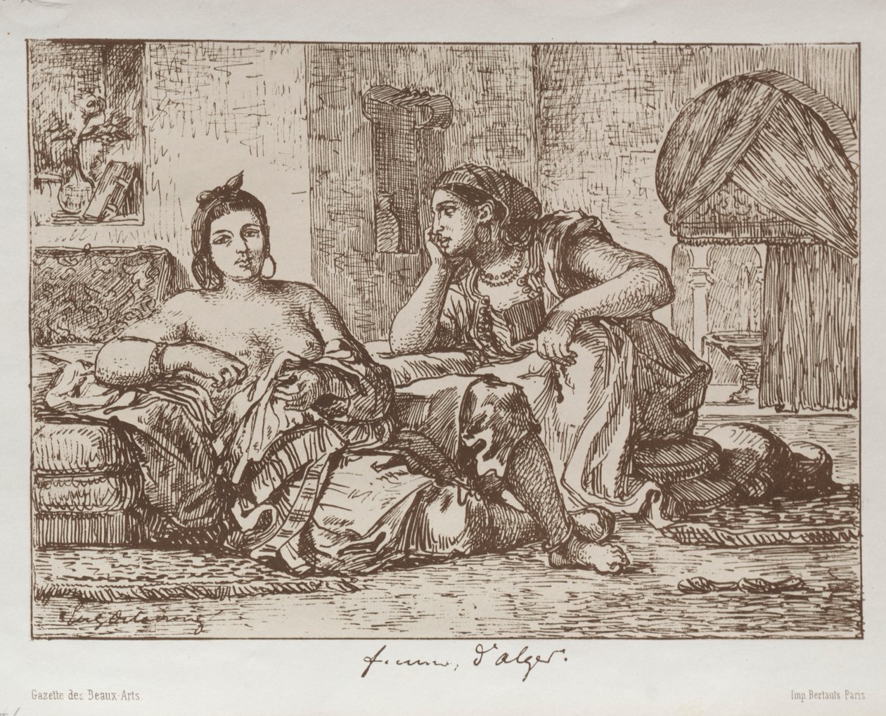 Kobiety z Algieru autorstwa Eugène Delacroix