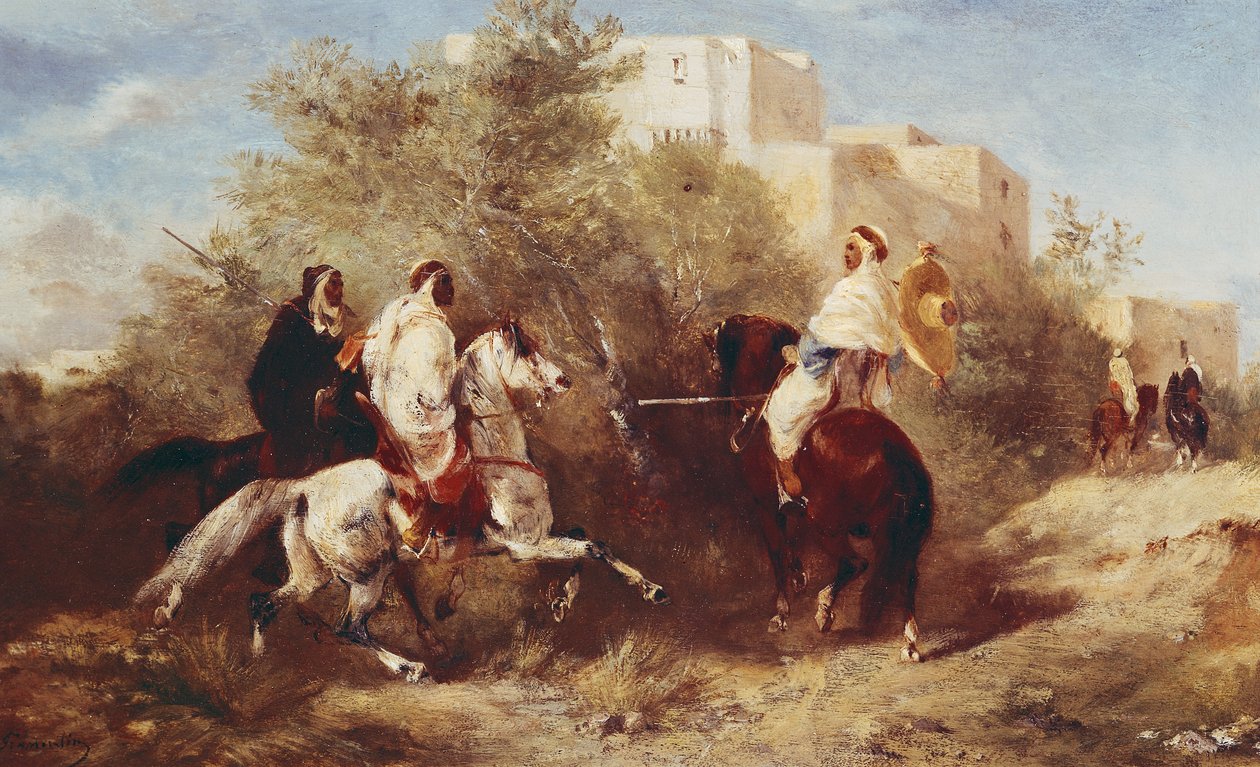 Arabscy Jeźdźcy autorstwa Eugène Fromentin