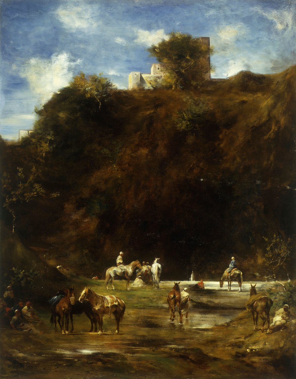 Arabowie odpoczywają, 1874 autorstwa Eugène Fromentin