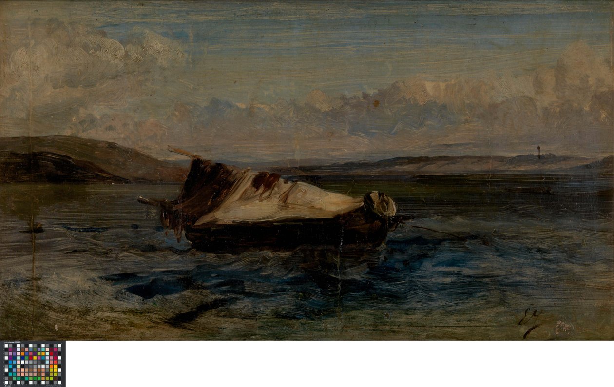 Mała łódź autorstwa Eugene Isabey