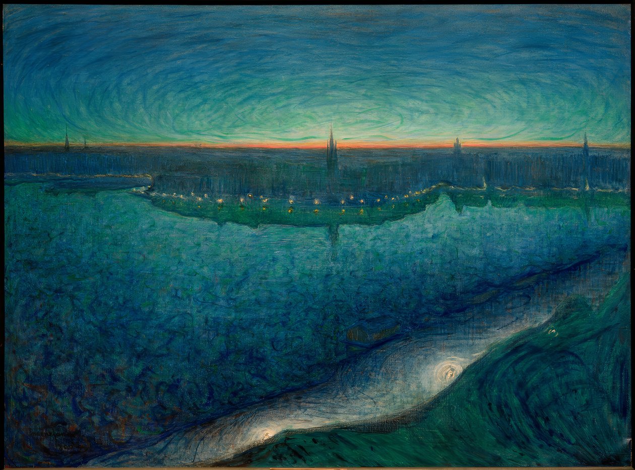Świt nad Riddarfjärd autorstwa Eugène Jansson