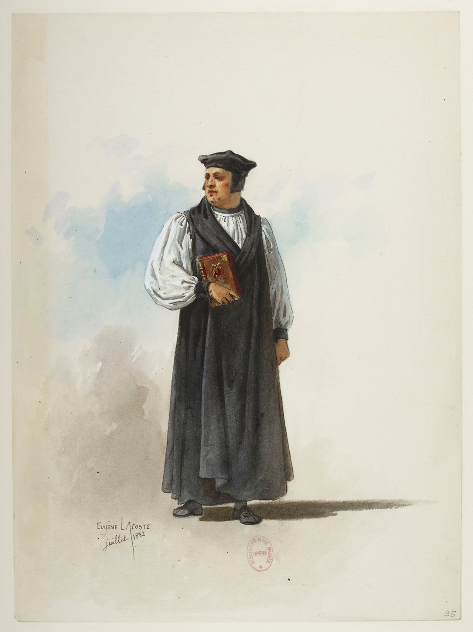 Btv1b84558104 35 - Saint-Saëns - Henryk VIII - Maquettes de costumes - Lacoste - 35. Kostium autorstwa Eugene Lacoste