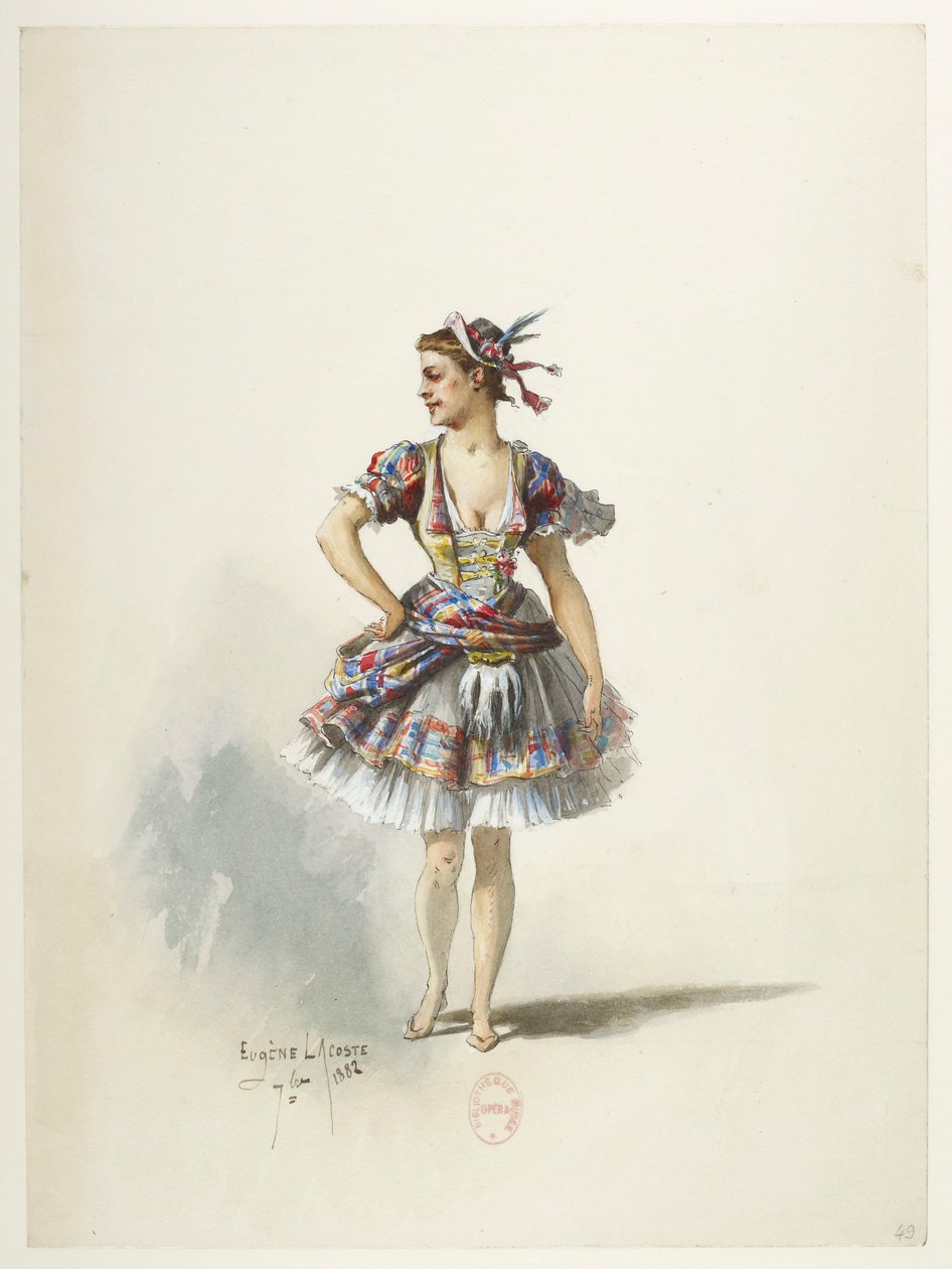 Btv1b84558104 49 - Saint-Saëns - Henryk VIII - Modele kostiumów - Lacoste - 49. Kostium autorstwa Eugene Lacoste