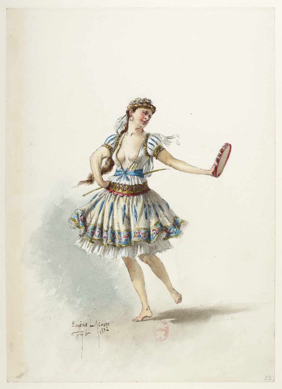 Btv1b84558104 53 - Saint-Saëns - Henryk VIII - Maquettes de costumes - Lacoste - 53. Kostium autorstwa Eugene Lacoste