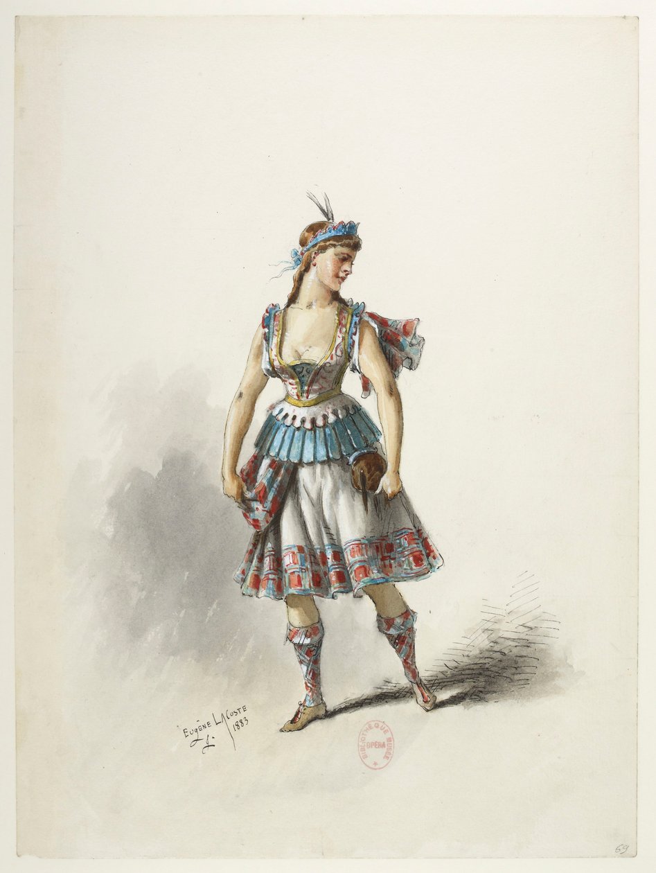 Btv1b84558104 71 - Saint-Saëns - Henryk VIII - Maquettes de costumes - Lacoste - 69. Kostium autorstwa Eugene Lacoste