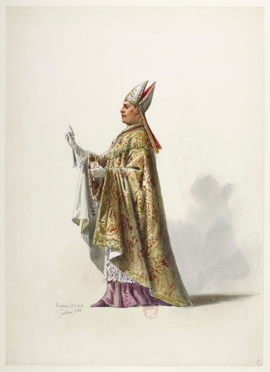 Saint-Saëns - Henryk VIII - Maquettes de costumes - Lacoste - 8. Kostiumy autorstwa Eugene Lacoste