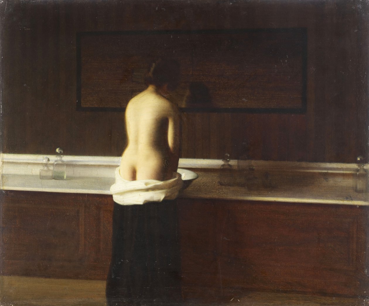 Młoda kobieta w toalecie, 1898 autorstwa Eugène Lomont