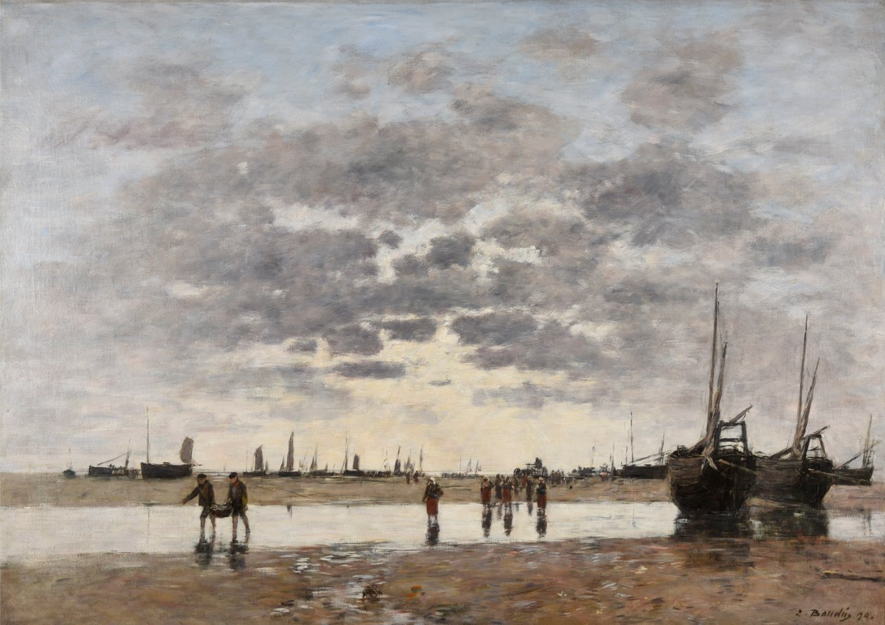 Berck: powrót łodzi autorstwa Eugene Louis Boudin
