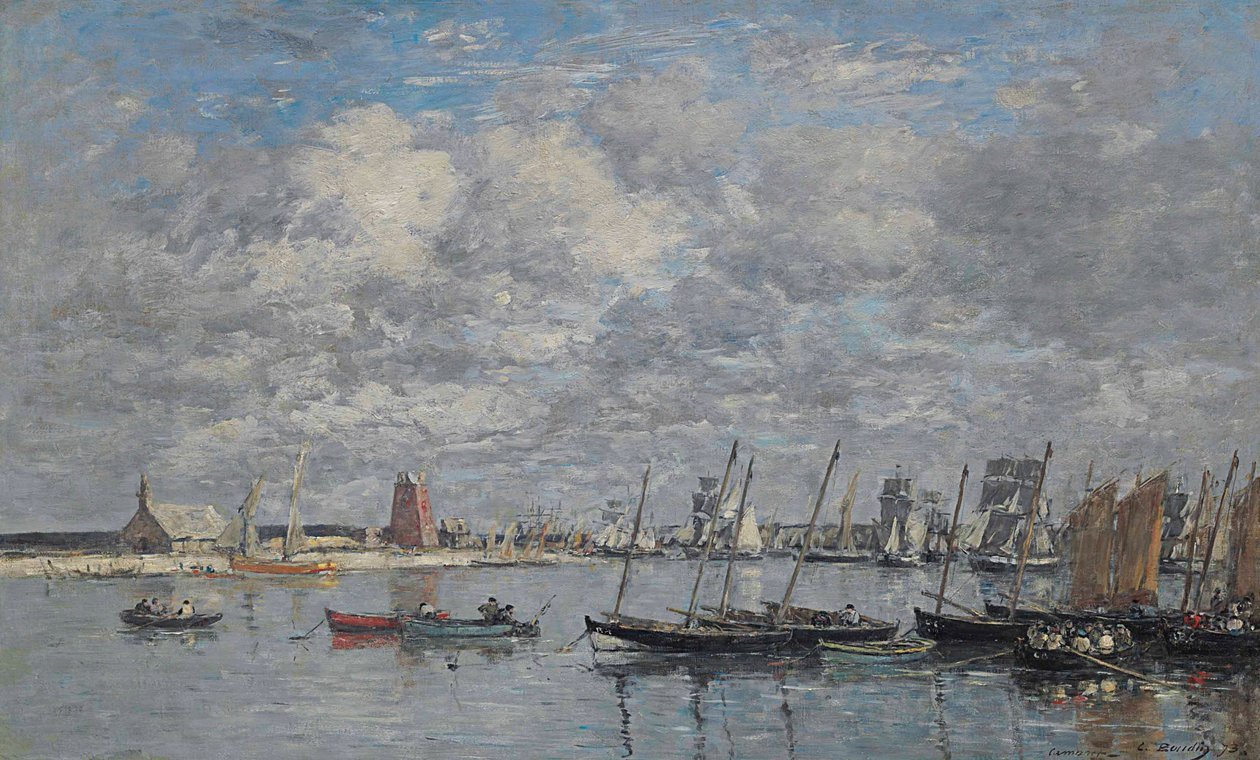 Camaret, port autorstwa Eugene Louis Boudin