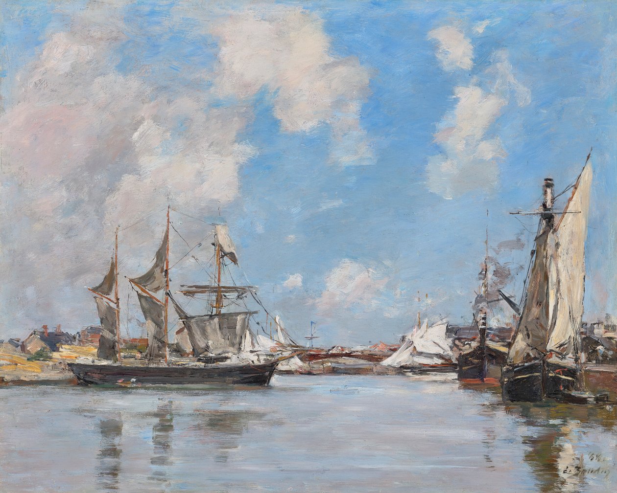 Deauville. Basen autorstwa Eugene Louis Boudin