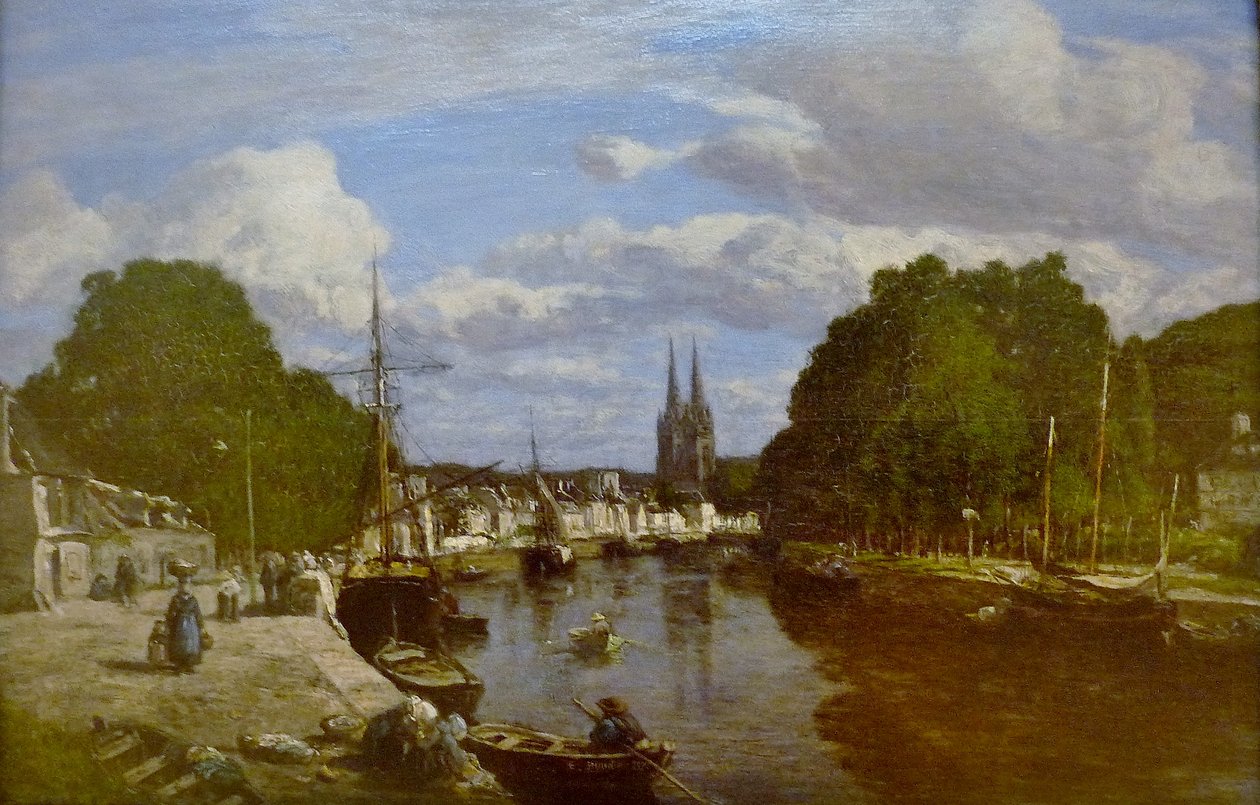 Francuski: Vue du port de Quimper, prise de l