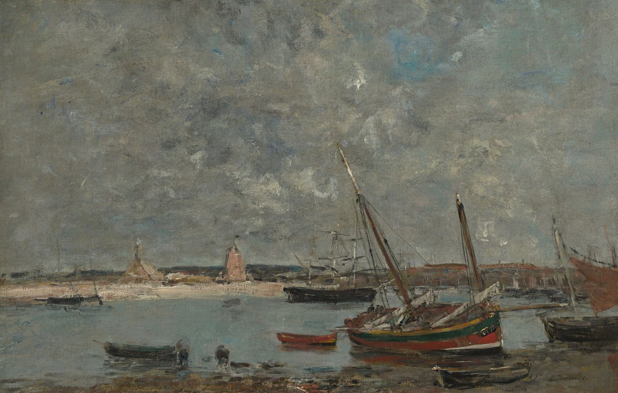 Niemiecki: Camaret. Port Camaret: Port autorstwa Eugene Louis Boudin