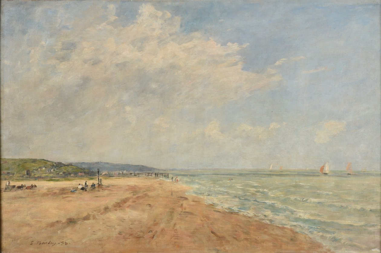 Rosnący przypływ (Zatoka Saint-Valéry) autorstwa Eugene Louis Boudin
