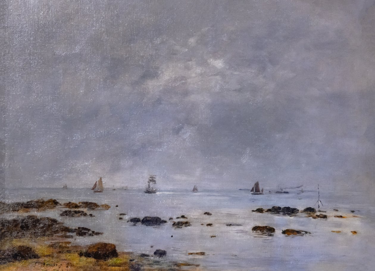 Marine - spokój autorstwa Eugene Louis Boudin