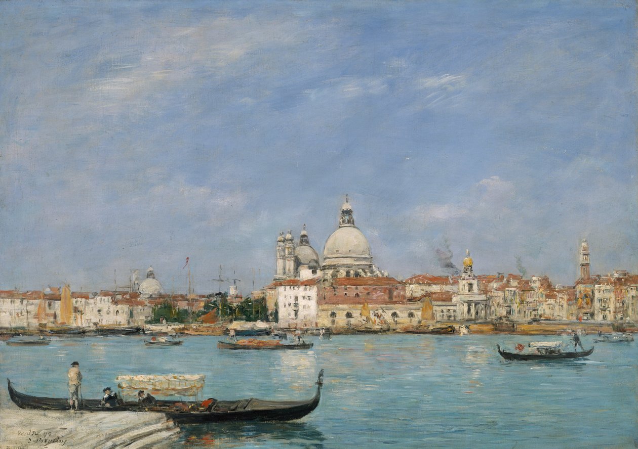 Wenecja, Santa Maria della Salute z San Giorgio autorstwa Eugene Louis Boudin