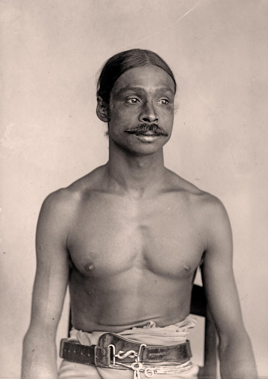 Portret mężczyzny ze Sri Lanki, ok. 1890 autorstwa Eugène Trutat