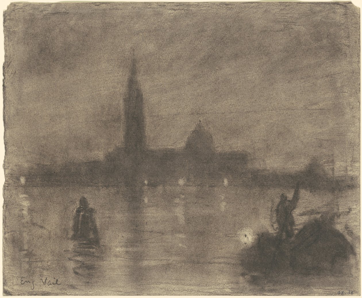 Wieczór, San Giorgio Maggiore, Wenecja autorstwa Eugène Vail