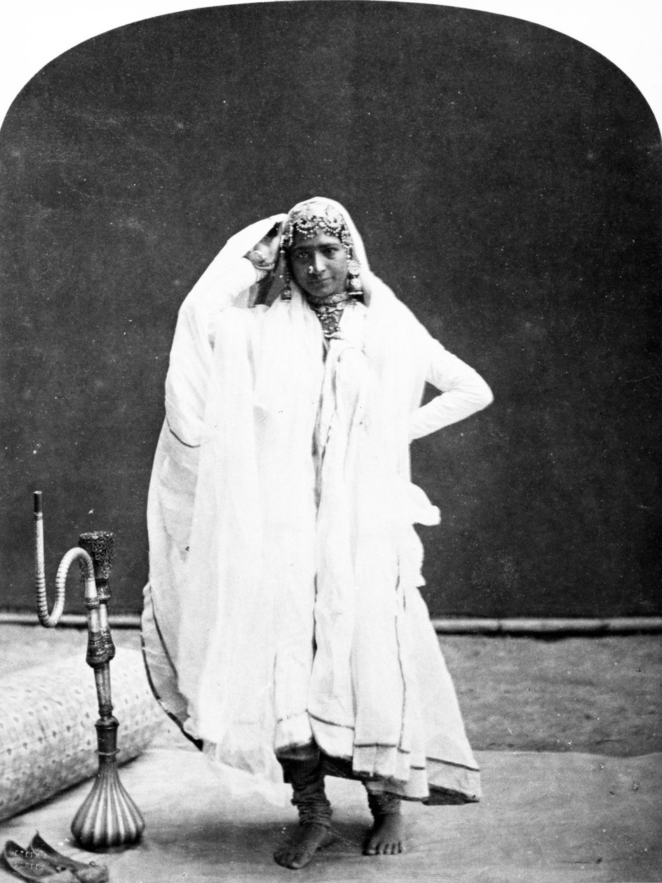 Nautch Girl, ok. 1870 autorstwa European Photographer