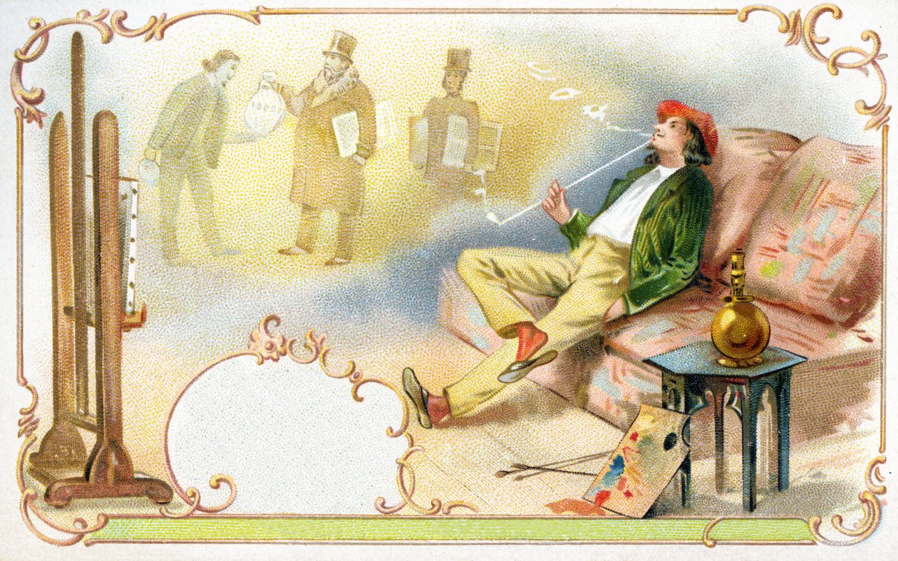 Artyści Fajkowe Sny, 1900 autorstwa European School