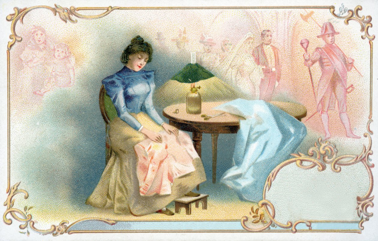 Marzenia młodej dziewczyny, 1900 autorstwa European School