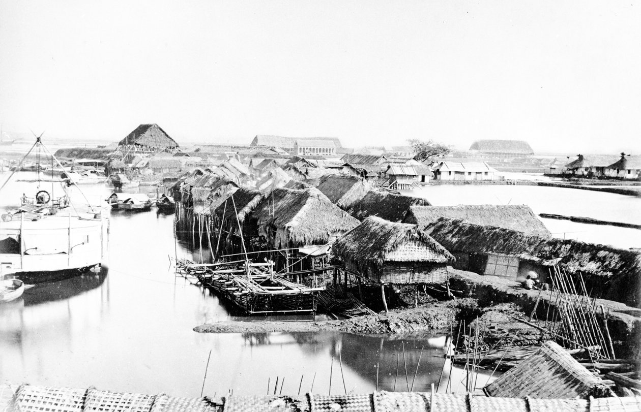 Domy rodzime, Sajgon, c.1870s autorstwa European Photographer