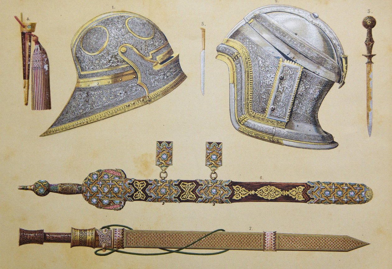 Ramiona należące do Boabdila, ostatniego mauretańskiego króla Granady autorstwa European School