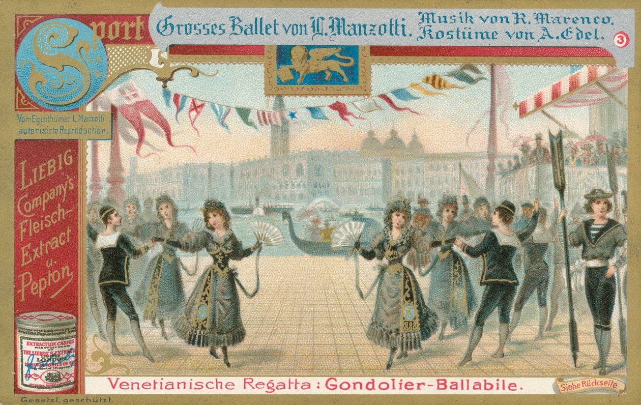 Balet, karta Liebig, początek XX wieku (chromo) autorstwa European School