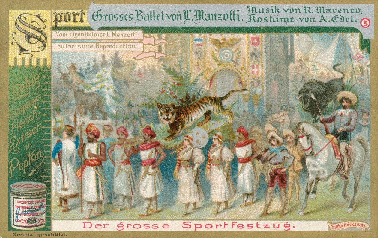 Balet, karta Liebig, początek XX wieku (chromo) autorstwa European School