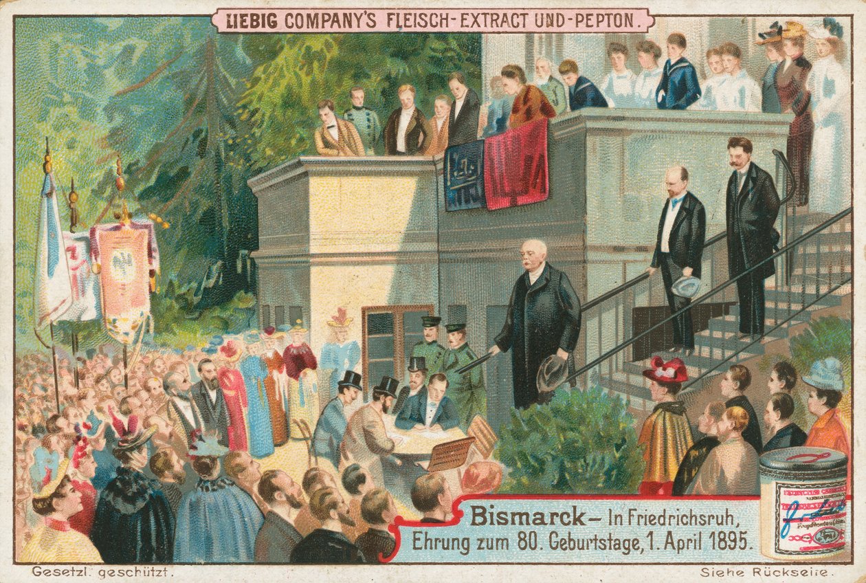 Bismarck, karta Liebig, początek XX wieku (chromo) autorstwa European School