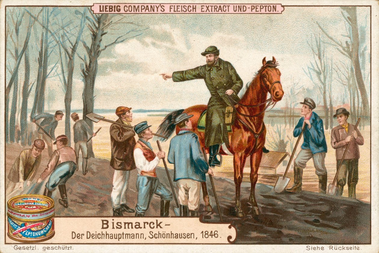 Bismarck, karta Liebig, początek XX wieku (chromo) autorstwa European School