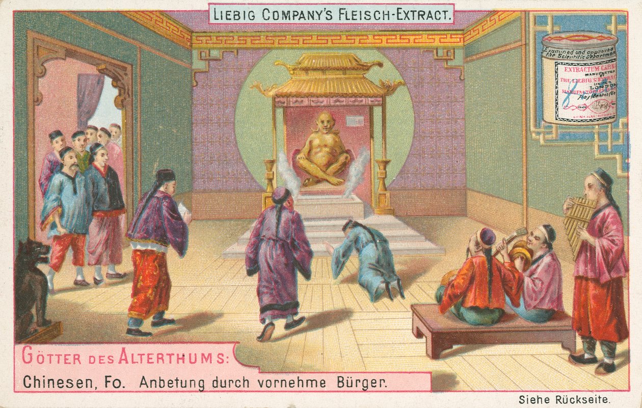 Chiny, Fo, karta Liebig, początek XX wieku (chromo) autorstwa European School